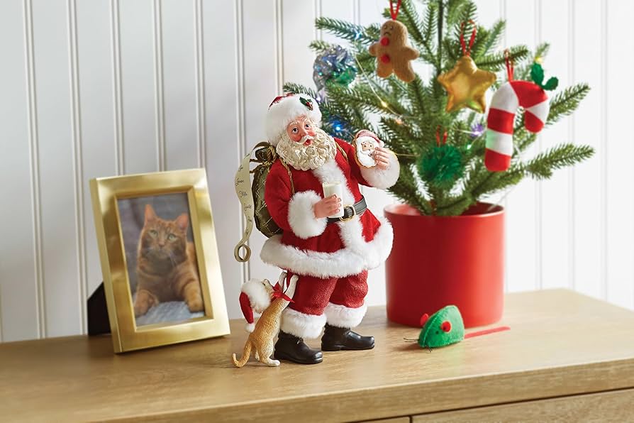 POSSIBLE DREAMS サンタクロース置物　クリスマス Amazon.com: Department 56 Possible Dreams Santa and His Pets